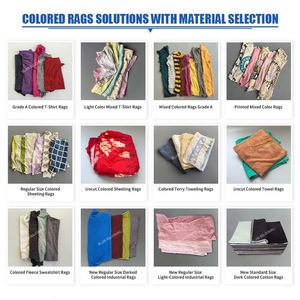 Trapos de Algodón de Colores de Alta Resistencia Industrial para Limpieza de Equipos Pesados en Talleres - Product Image 6