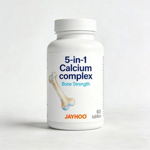 Multivitaminico 5 in 1 Calcio 120 Compresse: Calcio, Magnesio, Fosforo, Vitamina D3 e A - Forza e Flessibilità delle Ossa* - Product Image 1