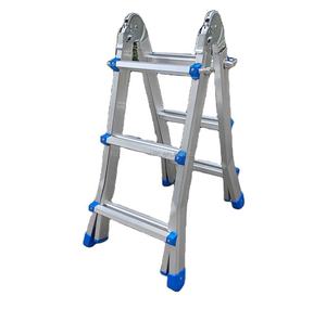 Echelle articulée multi-usages 3-6 marches Echelles télescopiques double face Petites échelles géantes en aluminium - Product Image 1