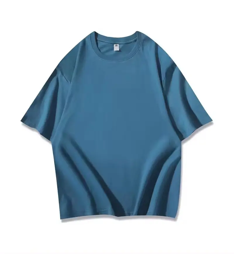 Custom logo 100% cotton oversized tshirt high quality plain embroidery t shirt with LOGO