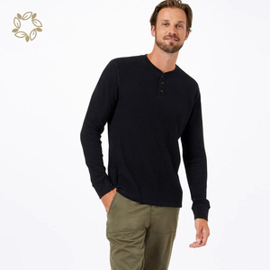 Maglia Henley Termica da <span class=keywords><strong>Uomo</strong></span> in Maglia Waffle Sostenibile <span class=keywords><strong>a</strong></span> Maniche Lunghe - Product Image 5