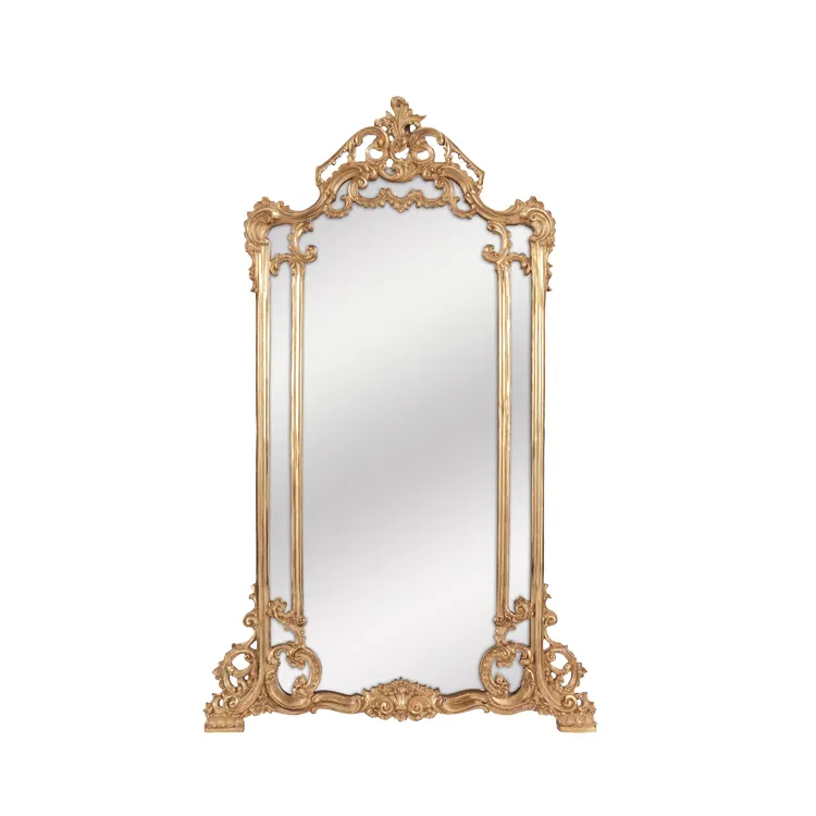 Europeo classico Decorativo Specchio A Parete Oro Mestiere Della Decorazione Della Casa Specchio Barocco