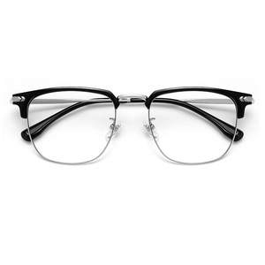 Lunettes demi-cerclées pour femmes, protection contre la lumière bleue, monture en plastique et métal, modèle 806, lunettes optiques - Product Image 4