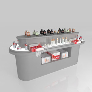 GDR06-CMM10 thời trang-Về phía trước kính hiển thị tủ cửa hàng bán lẻ truy cập bằng gỗ chăm sóc da cửa hàng đứng giới thiệu cho trung tâm mua sắm - Product Image 5