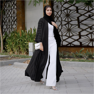 عباءة نسائية إسلامية على الطراز العربي السعودي الشرق أوسطي التقليدي، سترة محبوكة أنيقة للنساء المسلمات - Product Image 3