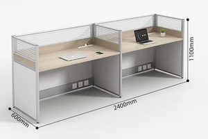 <span class=keywords><strong>Escritorio</strong></span> de Oficina Ergonómico Moderno de Madera con Diseño <span class=keywords><strong>en</strong></span> Forma de Cubículo - Product Image 6