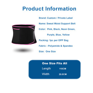 <span class=keywords><strong>Ceinture</strong></span> <span class=keywords><strong>de</strong></span> Compression Sportive Personnalisée pour Yoga et Course à Pied, Amincissante, Protège la Taille, Effet Sauna, Brûle les Graisses - Product Image 5