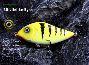 Kingdom — leurre méné rigide coulant en plastique, appât artificiel idéal pour la pêche au brochet, crankbait, 10CM, 45G, 1 unité - Product Image 4
