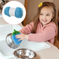 Custom Color Sparkling Coarse High Performance 100% Polyester Durable Texture Knitting Yarn for DIY Kitchen Scrubber Decor