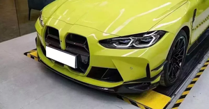 Ailes de pare-chocs avant en carbone sec <span class=keywords><strong>VS</strong></span> Style 4PC pour BMW G80 M3 G82 G83 M4 2020 et plus - Product Image 2