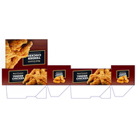 Boîte à emporter personnalisée OEM en papier alimentaire pour poulet rôti et frit, série restauration rapide, avec pelliculage mat et gaufrage