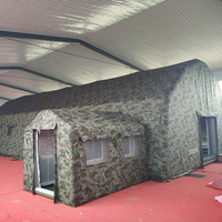 Tente médicale gonflable camouflage à double paroi, personnalisable par le fabricant, portable, quatre saisons, imperméable