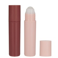 Flacon cylindrique roll-on en plastique PP de 20 ml pour lotion corporelle, déodorant, anti-transpirant et désinfectant - Emballage cosmétique portable