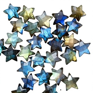 Cuentas de Labradorita en Forma de Estrella de 10 mm, Labradorita Facetada en Forma de Briolette, Cuentas de Piedras Preciosas de Labradorita Natural, Cuentas de Labradorita en Forma de Estrella - Product Image 6