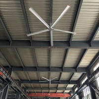 Ventilador de Techo Gigante PMSM de 10 pies, Alto Torque, Ahorro de Energía IE5, Modelo TOPF-10FT, Control Táctil, Bajo Ruido, 220V/380V para Acero