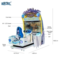 Arcade Park Entertainment Jeux à pièces Avion Pistolet Tir Vol Simulateur de course Conduite dynamique Machine d'arcade