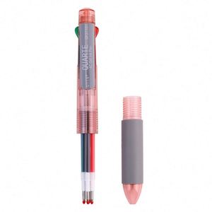 Wholesale 4-in-1 Novelty Ballpoint <b>Pen</b> Plastic Press with Red Blue Black Green <b>Multi</b>-<b>Color</b> Customized Logo 0.5 mm Writing Width - Product Image 6