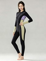 Combinaison de plongée intégrale à manches longues et jambes longues, protection solaire, coupe ajustée et conservatrice, pour surf, plongée et snorkeling