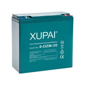 Xupai baterai skuter elektrik untuk palet elektrik baterai asam timbal 48V 60V 72V 20AH baterai asam timbal