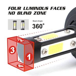 Bombilla LED COB de 4 Lados y 360 Grados para Faros Delanteros H3 H4 H7 9004 9005 9006 H11, Luz Alta y Baja - Product Image 2