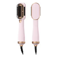 Brosse à air chaud multifonctionnelle One Step Styler Peigne droit Brosse sèche-cheveux de salon Cordon pivotant à 360 degrés