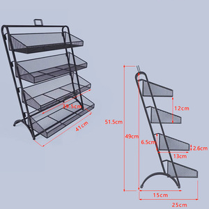 Chất lượng cao tùy chỉnh kim loại Rack hiển thị đứng cửa hàng di động thu ngân truy cập phía trước hiển thị cho Snack nhai kẹo cao su kẹo hiện đại - Product Image 4