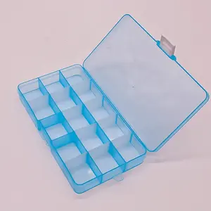 소품용 중형 보석 보관함 포장 상자, 낚시 기어 박스 플라스틱 용기 투명 판지 CLASSIC