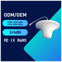 Antenne YW-QE2458B à montage au plafond double bande 2400-2500MHz 3dBi et 5150-5850MHz 4dBi pour systèmes WiFi
