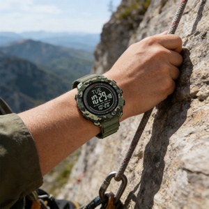 Multifunctional Digital Sports Watch for Men Outdoor Sports Countdown Compass Weather Forecast Men's Alarm <b>Clock</b> Watch Wholesale - Product Image 4