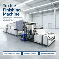 Machine automatique de formage et de rétrécissement des tissus avec moteur, pour le lavage et le thermocollage des tissus tricotés, largeur de travail 2200 mm