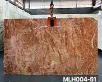 Marbre Breccia Italien Naturel de Luxe Rouge Brun avec Veines Superposées Beiges pour Murs Décoratifs et Plans de Travail