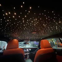 Kit d'éclairage à fibre optique 16W RGBW LED avec câble pour contrôle par application, DC 12V 5050LED pour éclairage intérieur universel
