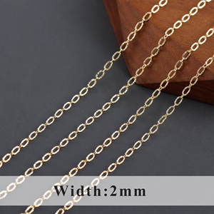 C227 3m/lotto, Catena fai da te, placcata oro 18k, rame, conforme REACH, senza nichel, per bracciali, collane, creazione gioielli - Product Image 5