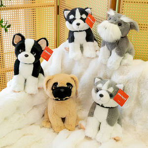 热卖男女通用棕色哈巴狗毛绒动物公仔可爱坐姿毛绒玩具PP填充软棉材质好玩礼品 - Product Image 6