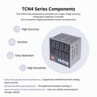 TUOBANG TCN4S TCN4M TCN4H TCN4L 48*48 Pengontrol Suhu PID Tuning Otomatis Input K/E/PT100 Output SSR+Relay Termostat Industri