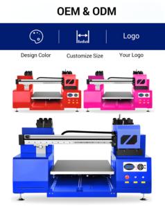 Refinecolor Chất lượng cao phun A1 UV dtf máy in 6090 cốc điện thoại trường hợp bút máy in cho Trucker Hat các bản vá lỗi Acrylic - Product Image 3