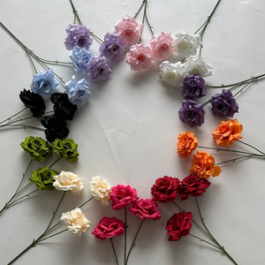 Hàng Đầu-Đánh giá Bất Động Cảm Ứng Nhân Tạo Hoa Hồng Chất Lượng Cao Lụa Màu Đỏ Trắng Lớn Số Lượng Lớn Bán Buôn Cho Đám Cưới Trang Trí Nội Thất Đa-Đầu Hoa - Product Image 2