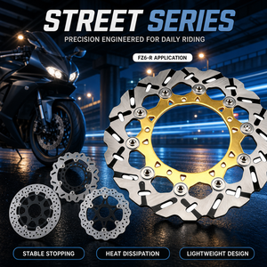 Pièces de moto personnalisées Rotor de disque de frein avant flottant de 298mm pour motos Yamaha <span class=keywords><strong>Fazer</strong></span> FZ6 R 09-17 XSR 900 16-21 YZF <span class=keywords><strong>600</strong></span> R6 S - Product Image 6