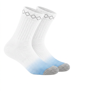 Men's Crew <b>Socks</b> Cotton Bamboo Fiber Geometric Pattern Breathable <b>Winter</b> Sports Seamless Fusing Knitted Cuff Logo - Product Image 5