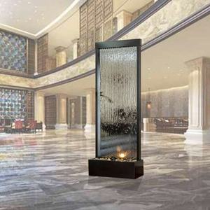 <span class=keywords><strong>Fontaine</strong></span> murale en verre trempé, design moderne en cascade, pour la décoration de restaurant et de hall - Product Image 4