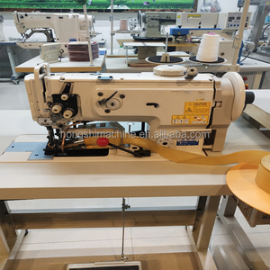 Máquina de coser overlock industrial de alta velocidad con cortahilos automático, mecanismo de arrastre por pie, cama plana y puntada de seguridad para uso doméstico y costura de mantas - Product Image 2