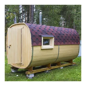 4-6 Personen Außen sauna mit 6kW externer Steuerung Ofen Heizofen Sauna Fern infrarot Dampfbad
