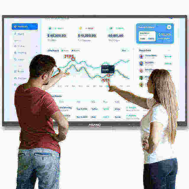 ASANO 98Inch China Factory Ops Interactive Whiteboard Equipment Electronic Touch Screen Display Interactive Flat Panel