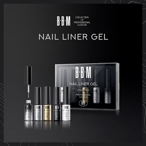 BBM Line Gel Top Ensemble de Gel professionnel pour Salon des <span class=keywords><strong>ongles</strong></span> Professionnel Haute Pigment UV Nail Art Liner Gel Chaud et populaire - Product Image 6
