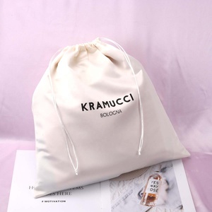 Personalized Custom Logo Printing Thick Matte Satin <b>Dust</b> <b>Bag</b> for Lingerie Handbag Drawstring Hair Gift Packing Silk Satin Pouch - Product Image 5
