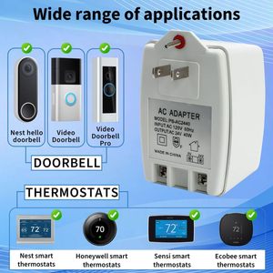 Transformador Enchufable Monofásico de 24 VCA y 40 VA para Timbre, Compatible con Nest, Ecobee, <span class=keywords><strong>Sensi</strong></span>, Honeywell (100% Cobre) - Product Image 3