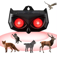 Répulsif Solaire Nocturne X-PEST Dernière Génération Contre les Animaux avec Deux Lumières Rouges Clignotantes, Haute Étanchéité Extérieure pour Sangliers et Renards