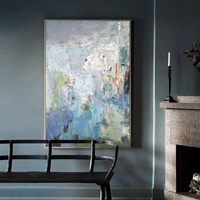 Peinture acrylique haut de gamme personnalisée en gros, art mural fait main, décoration intérieure, nature morte abstraite neutre texturée 3D