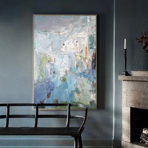 Peinture sur toile personnalisée haut de gamme en gros, art mural fait main, décoration intérieure, peinture à l'huile abstraite neutre texturée 3D pour la maison et l'hôtel - Product Image 5