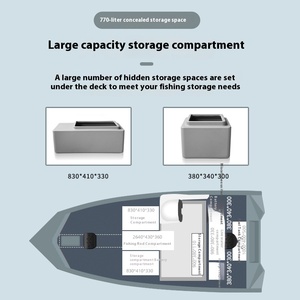 H518 barca d'assalto ad alta velocità nuova condizione leggero in alluminio magnesio per la <span class=keywords><strong>pesca</strong></span> in mare barca <span class=keywords><strong>spigola</strong></span> - Product Image 4
